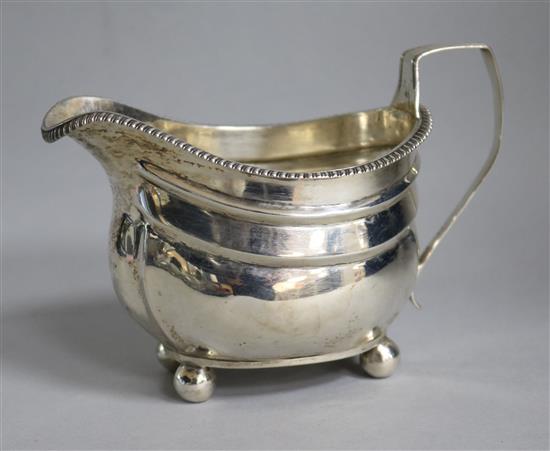 A George III silver cream jug, London 1810